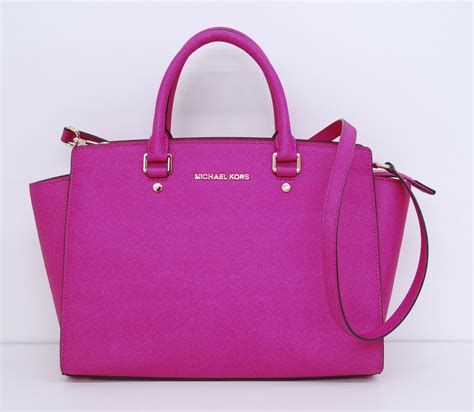 michael kors pink tri color satchel|Michael Kors purses hot pink.